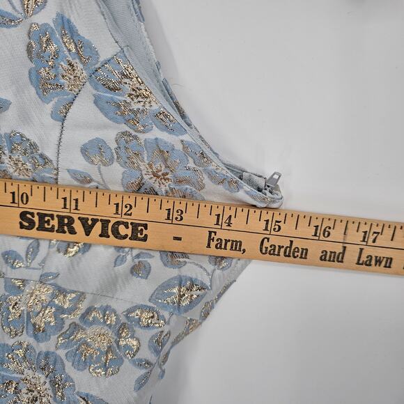 NWT Speechless Blue Floral Jacquard  A-Line Party Dress Girls 12 Holiday - Picture 4 of 9